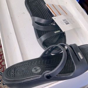 CROCS Patricia wedge black/black W8